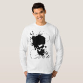 Schädel-blühen Sie T-Shirt (Vorne ganz)