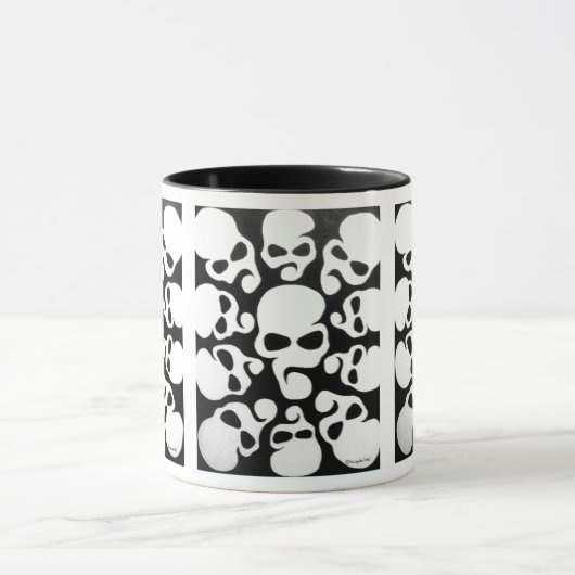 Schädel-Blume Tasse (Zentrum)