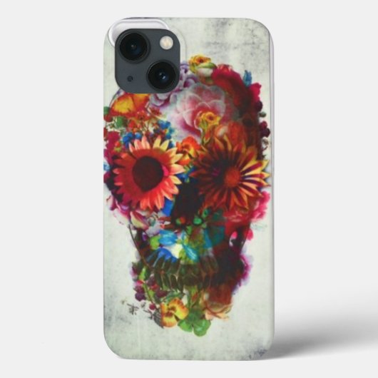Schädel-Blumenfall Xtreme iPhone 6 Fallschutz Case-Mate iPhone Hülle (Rückseite)
