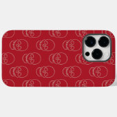 Schädel - Blutrot und Knochenweiß Case-Mate iPhone Hülle (Rückseite (Horizontal))