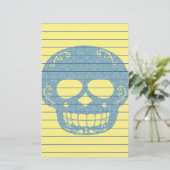 Schädel Briefpapier (Stehend Vorderseite)
