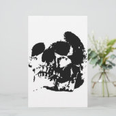 Schädel Briefpapier (Stehend Vorderseite)