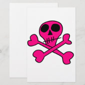 Schädel Briefpapier (Vorne/Hinten)