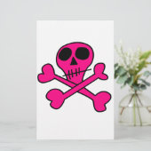 Schädel Briefpapier (Stehend Vorderseite)