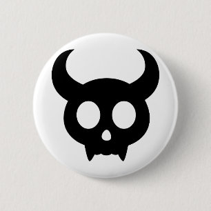 Schädel Button