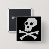 Schädel-Button Button (Vorne & Hinten)