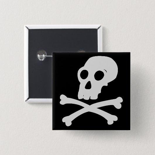 Schädel-Button Button (Vorne & Hinten)