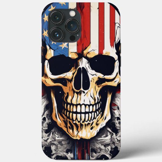 Schädel Case-Mate iPhone Hülle (Rückseite)