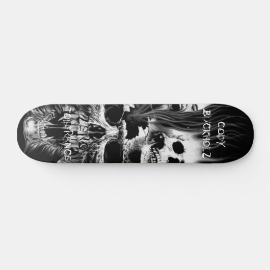Schädel, CODYBUCKHOLZ, NULL, TOLERANZ Skateboard (Horizontal)