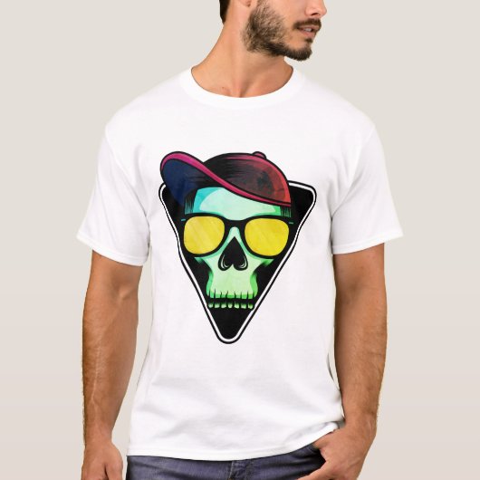 Schädel, Cool, Knochen T-Shirt (Vorderseite)