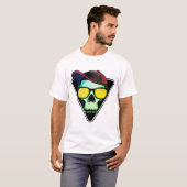 Schädel, Cool, Knochen T-Shirt (Vorne ganz)
