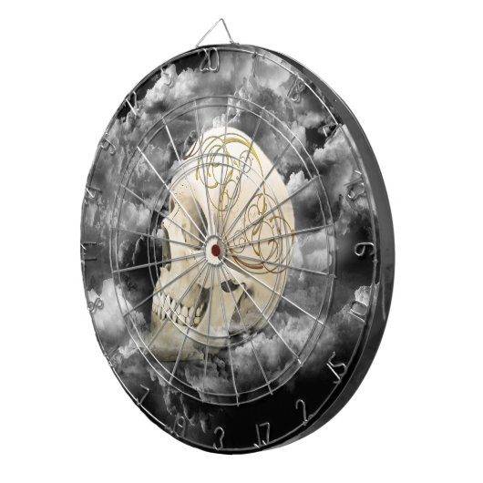 Schädel Dartscheibe (Vorderseite rechts)