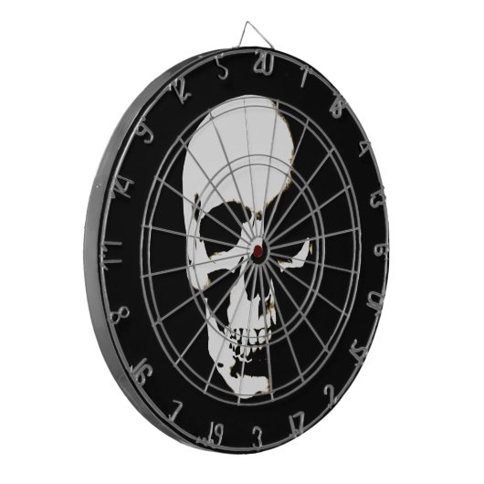 Schädel Dartscheibe (Vorderseite Links)