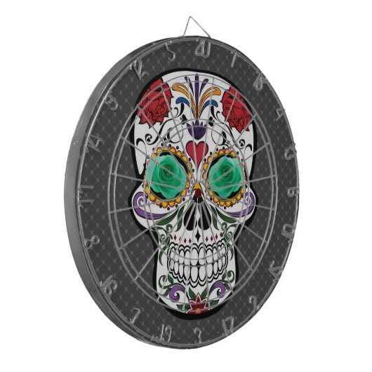 Schädel Dartscheibe (Vorderseite Links)