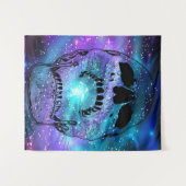 Schädel, der den Planeten verbraucht - Schädel Wandteppich (Vorderseite (Horizontal))