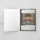 Schädel der Geburtstagskarte und Gewehre Karte (Innenseite)