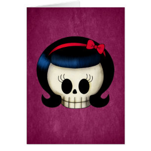 Schädel des Rockabilly Mädchens