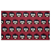 Schädel des Rockabilly Mädchens Stoff (Fat Quarter (45,7 x 55,9 cm))