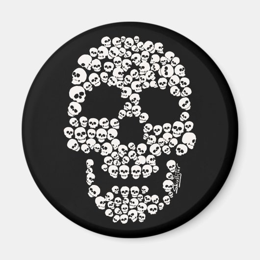 Schädel des Skulls Magnet (Vorne)