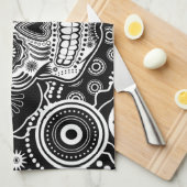 Schädel Dia De Los Muertes Sugar Küchentuch (Viertel Falte)