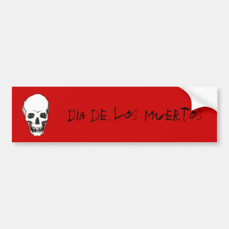 Schädel Dia de Los Muertos Autoaufkleber