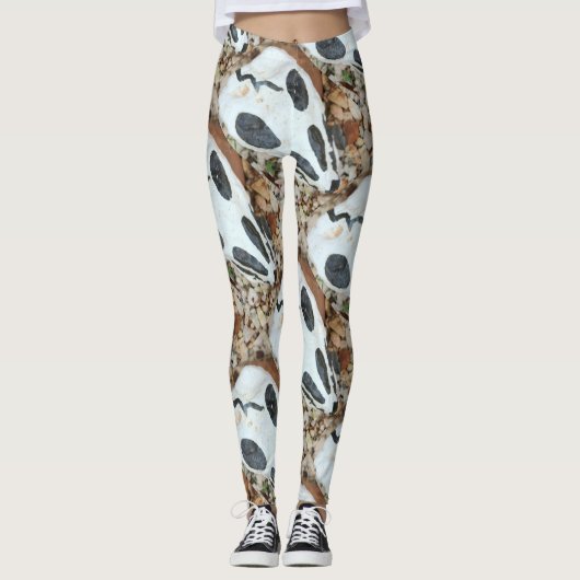 Schädel dia de Los Muertos Leggings (Vorderseite)