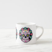 Schädel Dia de Los Muertos Sugar Espressotasse (Rechts)