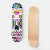Schädel Dia de Los Muertos Sugar Skateboard (Vorderseite)