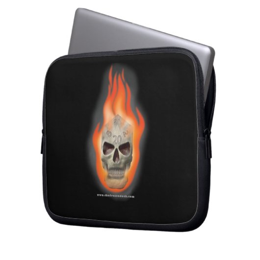 Schädel die laptopschutzhülle (Vorderseite Links)