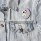 Schädel-Diggity-Mädchen Button (Beispiel)
