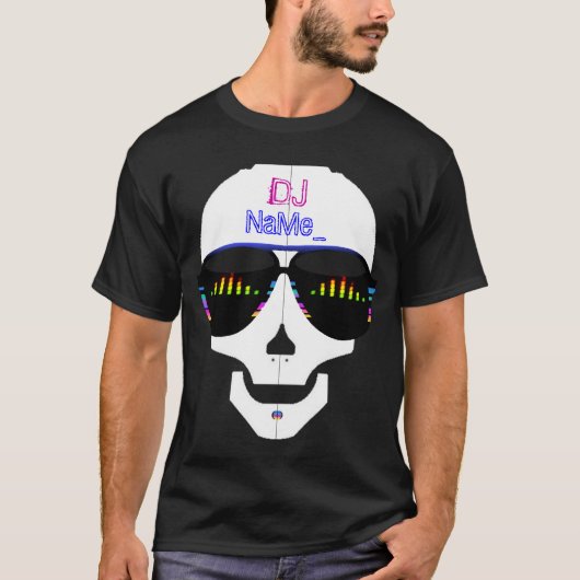 Schädel DJ T-Shirt (Vorderseite)