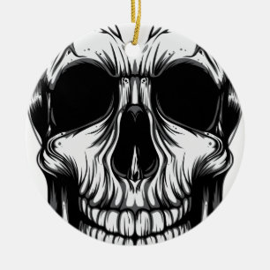 SCHÄDEL durch DAS KUNST-DUMP Keramikornament