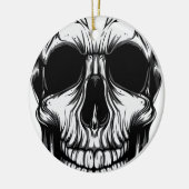 SCHÄDEL durch DAS KUNST-DUMP Keramikornament (Links)