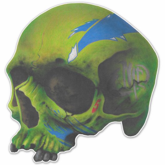 Schädel Eclipse Aufkleber (Vorderseite)