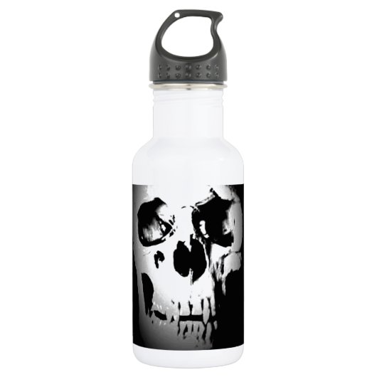Schädel Edelstahlflasche (Vorderseite)