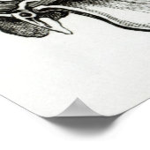 Schädel einer Giraffe Poster (Ecke)