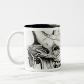 Schädel einer Giraffe Zweifarbige Tasse (Links)