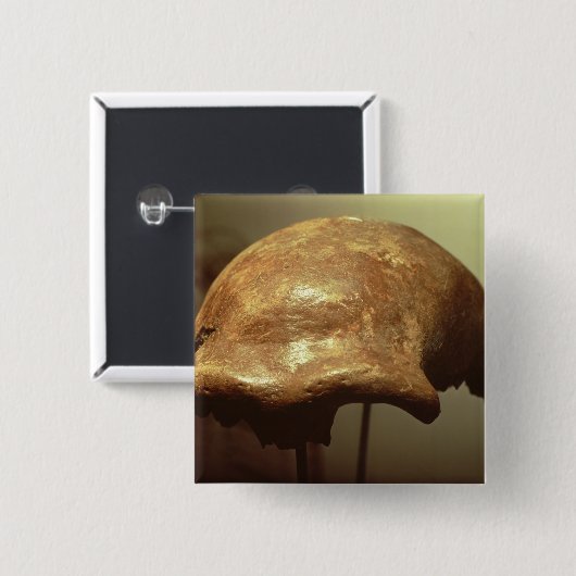 Schädel eines Neanderthal Button (Vorne & Hinten)