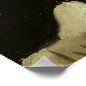 Schädel eines Skeletts mit brennender Zigarette, 1 Poster (Ecke)