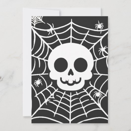 Schädel Einladung (Rückseite)