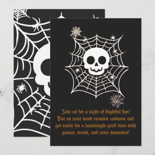 Schädel Einladung (Vorne/Hinten)