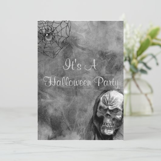 Schädel Einladung (Stehend Vorderseite)