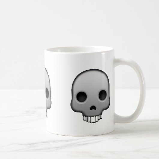 Schädel Emoji Kaffeetasse (Rechts)