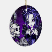 Schädel-Engels-Verzierungen "Gabriella" gotische Keramikornament (Rechts)