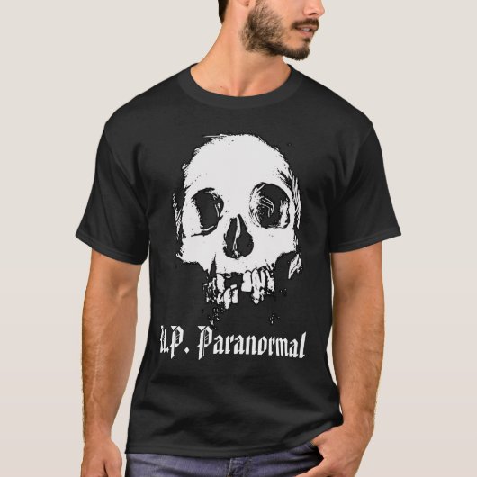Schädel-Entwurf 2 - schwarzer T - Shirt (Vorderseite)