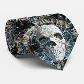 Schädel-Entwurf Krawatte (Gerollt)