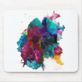 Schädel,- Explosion der Tinte ,(Skull -, Ink Mousepad (Vorne)