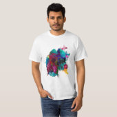 Schädel,- Explosion der Tinte ,(Skull -, Ink T-Shirt (Vorne ganz)