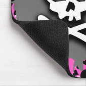 Schädel-Farben-Spritzer Mousepad (Ecke)