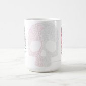 Schädel Farbiger Stil Kaffeetasse (Mittel)